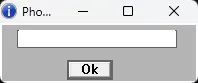 PhoX CrackMe 5.1 主窗口:标题栏、输入框和按钮